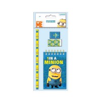 Set 4 pièces Papeterie Les Minions 
